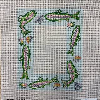Trout Pillow/Frame Canvas by KCN Designers (thumbnail)