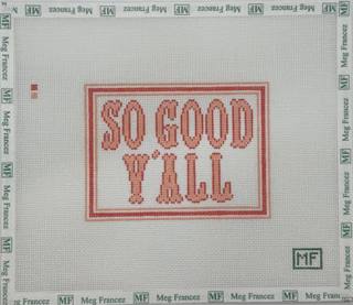 So Good Y’all - Cajun French Red by M F Needlepoint (thumbnail)