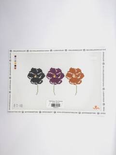 Fall Pansy Trio Canvas by Goodpoint Needlepoint (thumbnail)