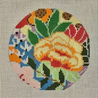 Rainbow Floral Round Insert by Laura Love Designs (thumbnail)