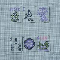 M-Mahjong Purple 18m by Susan Roberts Needlepoint (thumbnail)