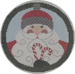santa with candy canes by The Artists Collection (thumbnail)