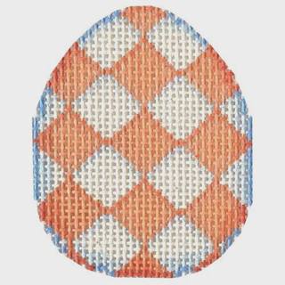 Peach Harlequin Mini Egg by Associated Talents (thumbnail)