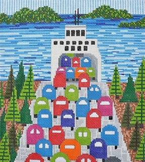 The Ferry Ride by CBK Needlepoint (thumbnail)