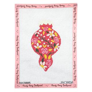 Holiday Flowers Ornament - Red by Initial K Studio (thumbnail)