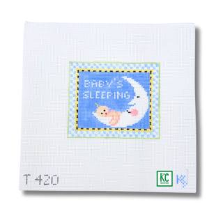 Blue Baby's Sleeping Tiny Inspiration Canvas by Kathy Schenkel (thumbnail)