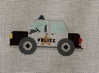 Police Car Canvas by Stitch Style Needlepoint (thumbnail)