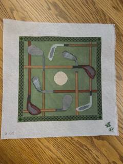 The Squirrel & The Snail · Vintage Golf Pillow by The Gingham Stitchery (thumbnail)
