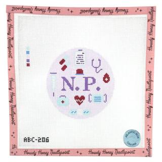 Nurse Practitioner N.P. Round by Atlantic Blue Canvas (thumbnail)
