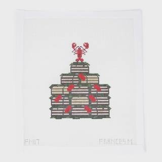 Lobster Trap Tree by Frances Mary Needlepoint (thumbnail)