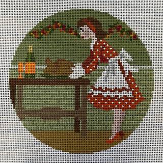 Betty Loves Thanksgiving Canvas and Stitch Guide by The Gingham Stitchery (thumbnail)