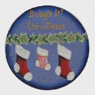 Rebecca Wood Designs Babies First Bootie G Needlepoint Canvas by Rebecca Wood Designs (thumbnail)