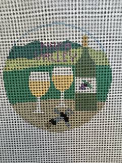 Napa Valley Travel Round by Kathy Schenkel (thumbnail)