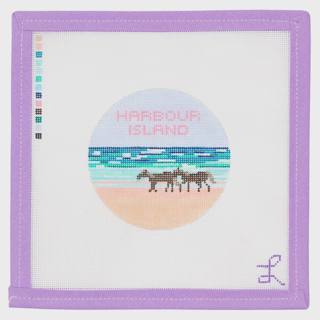 Harbour Island Round - Horses by Lycette Designs (thumbnail)