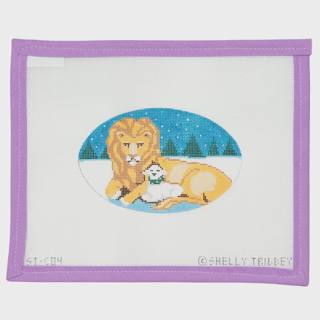 Lion & Lamb by CBK Needlepoint (thumbnail)
