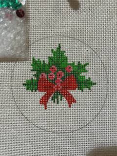 Snow Globe Holly w/ Berries by Kate Dickerson Needlepoint Collections (thumbnail)