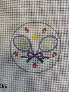 Wimbledon Tennis Racquet by Stitch Style Needlepoint (thumbnail)