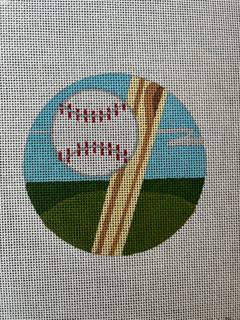 Baseball and Bat round by Raymond Crawford (thumbnail)