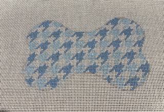 Dog Bone Houndstooth/Blue by Lauren Bloch Designs (thumbnail)