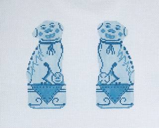 Foo Dogs Ornaments by The Plum Stitchery (thumbnail)