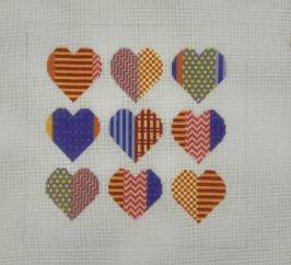 Patchwork Hearts by Cabell Stitchery (thumbnail)