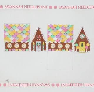 Neccos and Candy Heart 3 D House by Susan Roberts Needlepoint (thumbnail)