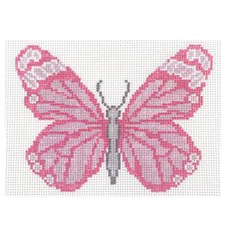 Pink Butterfly Ornament by Initial K Studio (thumbnail)