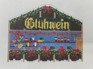 European Christmas Market Gluhwein Stall by Evergreen Needlepoint (thumbnail)