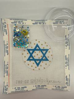 Snow Globes Star of David by Kate Dickerson Needlepoint Collections (thumbnail)