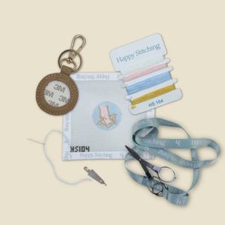 "Seaside Seat" Happy Stitching All-In-One Key Fob/Bag Tag Kit by Happy Stitching (thumbnail)