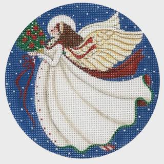 White Angel with Bouquet Ornament by Melissa Shirley Designs (thumbnail)