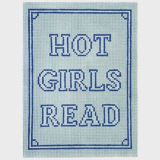 The Book Canvas: Hot Girls Read Kindle Cover BLUE by Mopsey Designs (thumbnail)