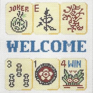 Welcome - Mahjong by Liz Goodrick-Dillon (Tapestry Tent, via Susan Roberts) (thumbnail)