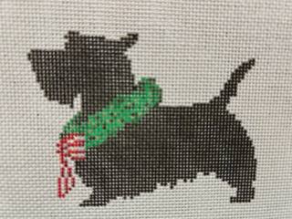 Scotties Favorite Holiday by Girl with a Curl Needlepoint (thumbnail)