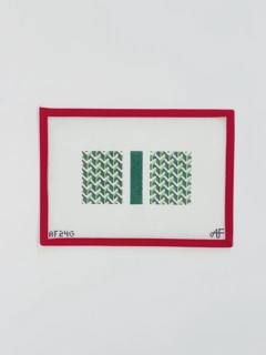 Y Pattern Eyeglass / Insert -green by Anne Fisher Needlepoint (thumbnail)