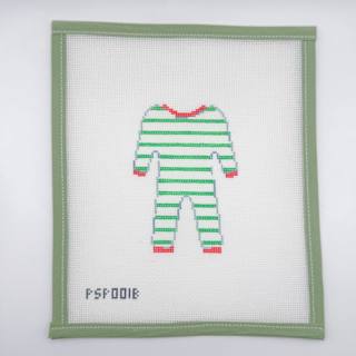 Christmas Pajama with stitch guide by Stitch Style Needlepoint (thumbnail)