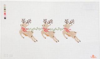 Santa's Reindeer by Goodpoint Needlepoint (thumbnail)