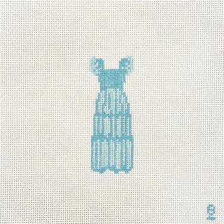 Oz Needle and Thread Blue Nap Dress Needlepoint Canvas by Oz Needle and Thread (thumbnail)
