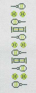 Tennis Time Fob by Morgan Julia Designs (thumbnail)