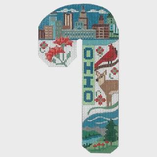 Travel Candy Cane - Ohio by Danji Designs (thumbnail)