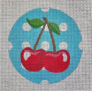 Teal Dot Cherries 13 by Raymond Crawford (thumbnail)