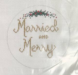 married & merry with stitch guide by Stitch Style Needlepoint (thumbnail)