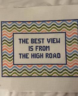 The Best View is From the High Road by Goodpoint Needlepoint (thumbnail)