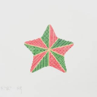 Green and Red Star by Liz Goodrick-Dillon (Tapestry Tent, via Susan Roberts) (thumbnail)
