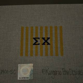 Stripe luggage tag insert-Sigma Chi 1901-SC by Kangaroo Paw Designs (thumbnail)
