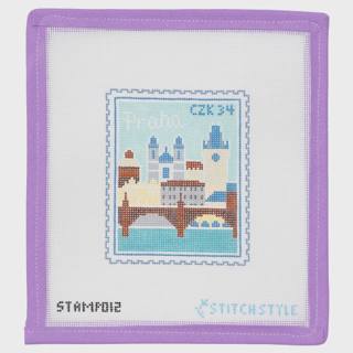 Prague Charles Bridge Stamp by Stitch Style Needlepoint (thumbnail)