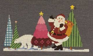 A Stitch In Time ASIT202a Santa and Polar Bear by A Stitch in Time (thumbnail)