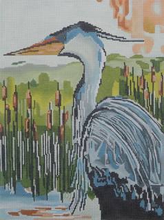 GREAT BLUE HERON by Cooper Oaks Designs (thumbnail)