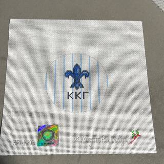 3" round w/mascot-Kappa Kappa Gamma 3R1-KKG by Kangaroo Paw Designs (thumbnail)