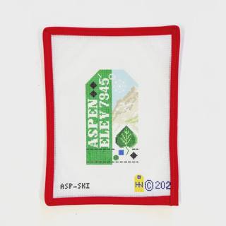 Aspen Ski Pass by Hedgehog Needlepoint (thumbnail)